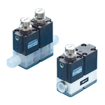 Air operated valve with suck back